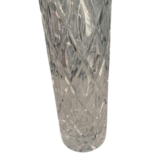Atlantis Crystal Vase 10.5" Tall ATL14 Collection Vintage MCM Tube Flowers Shiny - Picture 7 of 16